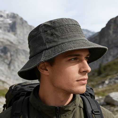 spring summer washed mesh breathable bucket hats for men women casual panama hat hiking camping outdoor hat unisex wide brim caps