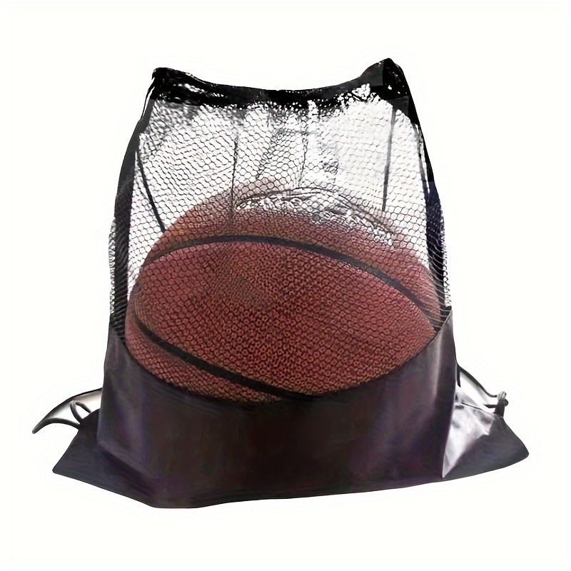 1pc Portable Basketball Cover Mesh Bag Football Soccer Storage Backpack