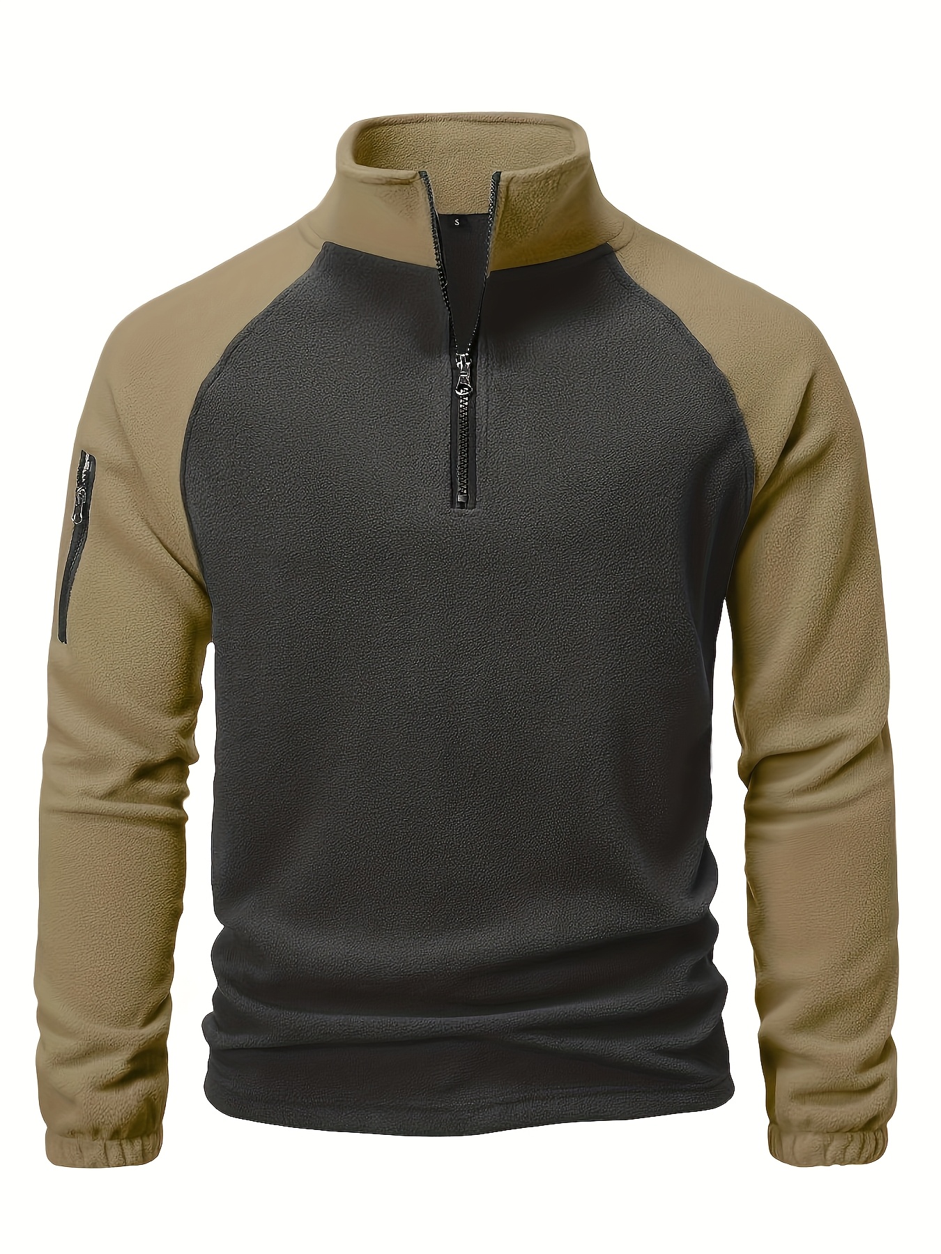 men's casual sporty henley shirt half zip design Temu Oman