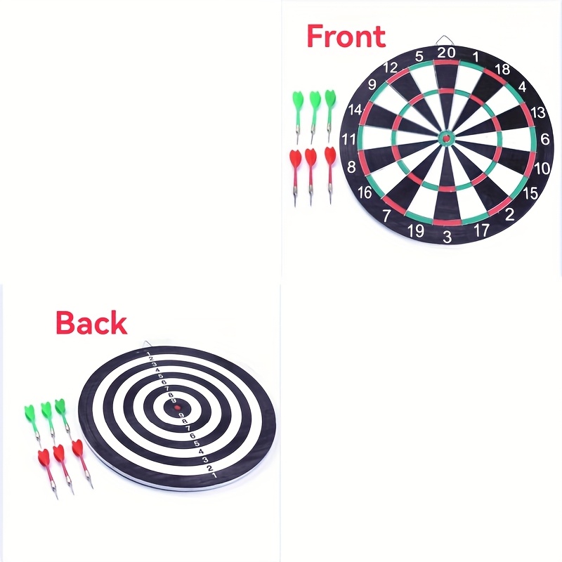 5/7-delige dartset met rode en groene darts