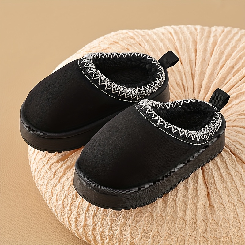 Cute Bunny Boys Girls Winter Slippers Anti Slip Indoor Shoes Cotton Fuzzy Plush Cozy Warm House Shoes For Kids (a-Coffee, 7.5 Toddler) | Slippers