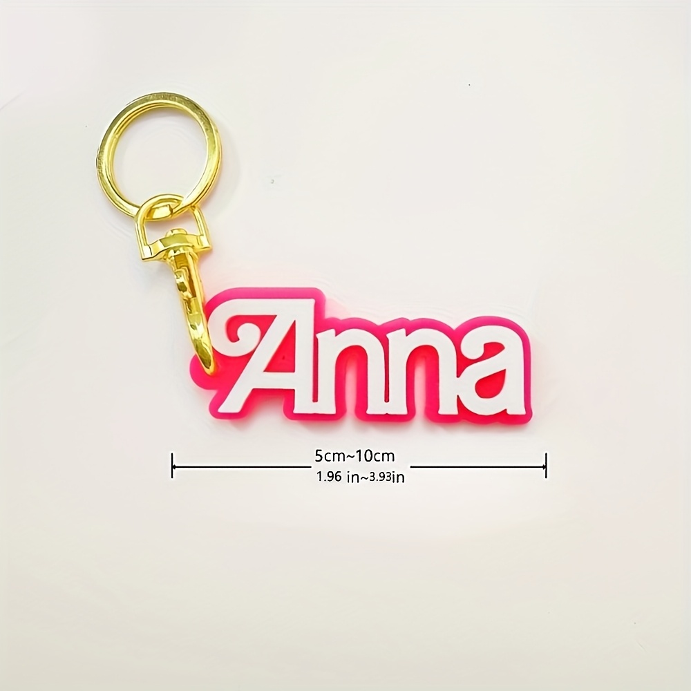 E-shop Einzeln gestalteter Acryl-Namen-Schlüsselanhänger - Rundes Blumendesign, zweistufiger Buchstabenstil, erhältlich in Gold/Silber/Roségolden