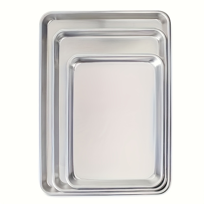 

Stainless Steel Breakfast Tray Set: Non-toxic, Rust-resistant, And Dishwasher Safe