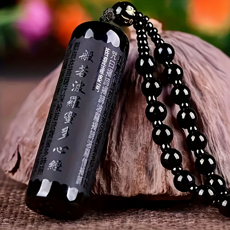 natural stone pendant necklace   detailed engraving of heart   ideal for men and women   casual jewelry   smooth texture eastern   Product details 6