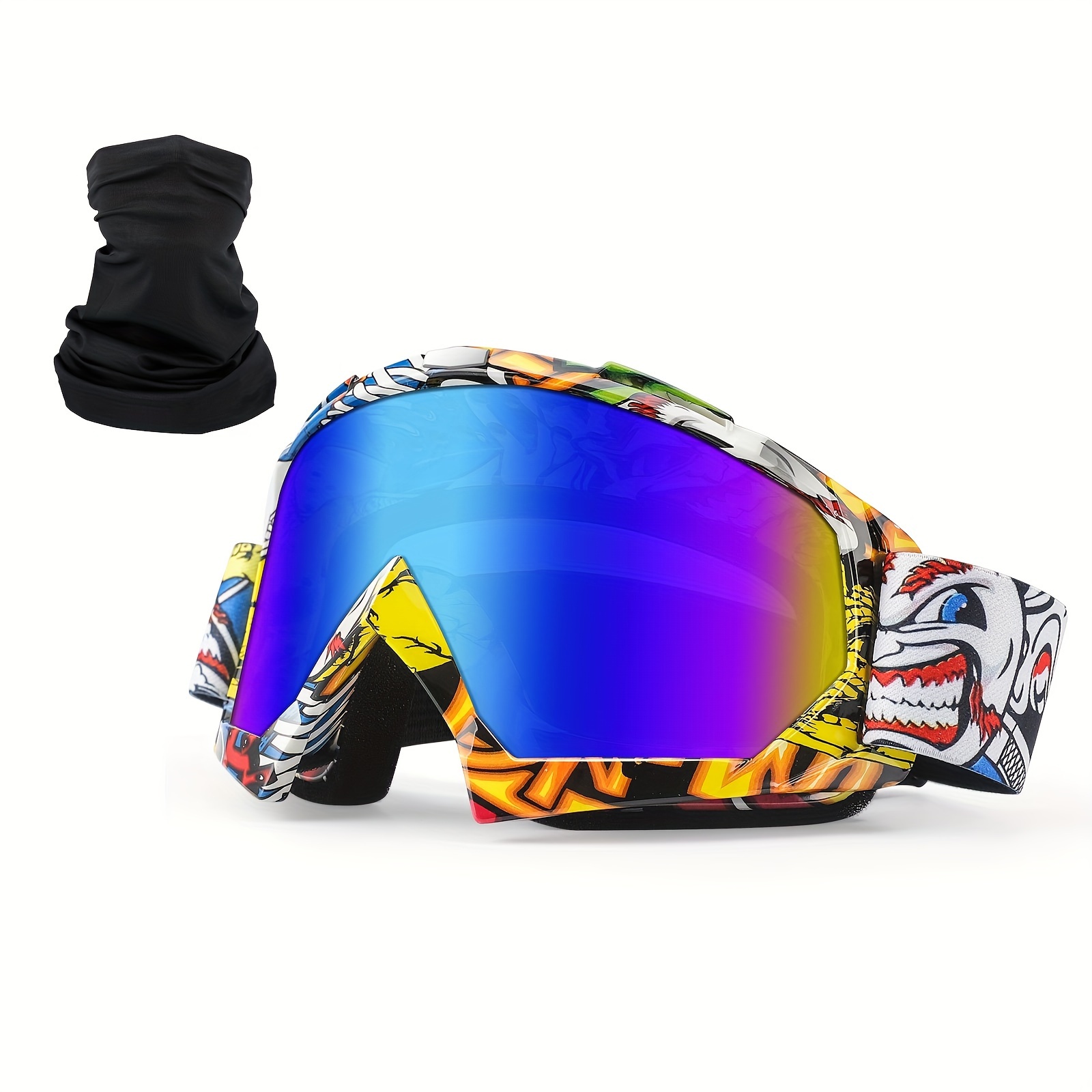 Lunettes Moto Cross Protection – Anti-Buée, Anti-Poussière, Coupe-Vent – Homme/Femme