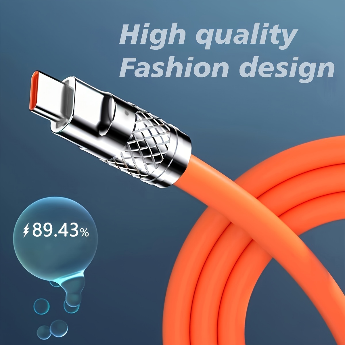 1pc OIITH 3-in-1 Fast Charging USB Cable, Silicone Round Male to Male Connector, 20-30W Power Delivery, Compatible with for iphone & Android Phones, No Battery, USB Powered, ?36V Operating Voltage, 20-30W Output Power, USB Cables for Charging, Charging Cable | Modern Cable Design | Durable Cable