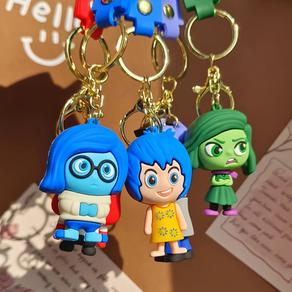 

1pc Disney Inside Out Figure Pendant Keychain, Cartoon Backpack Bag Pendant