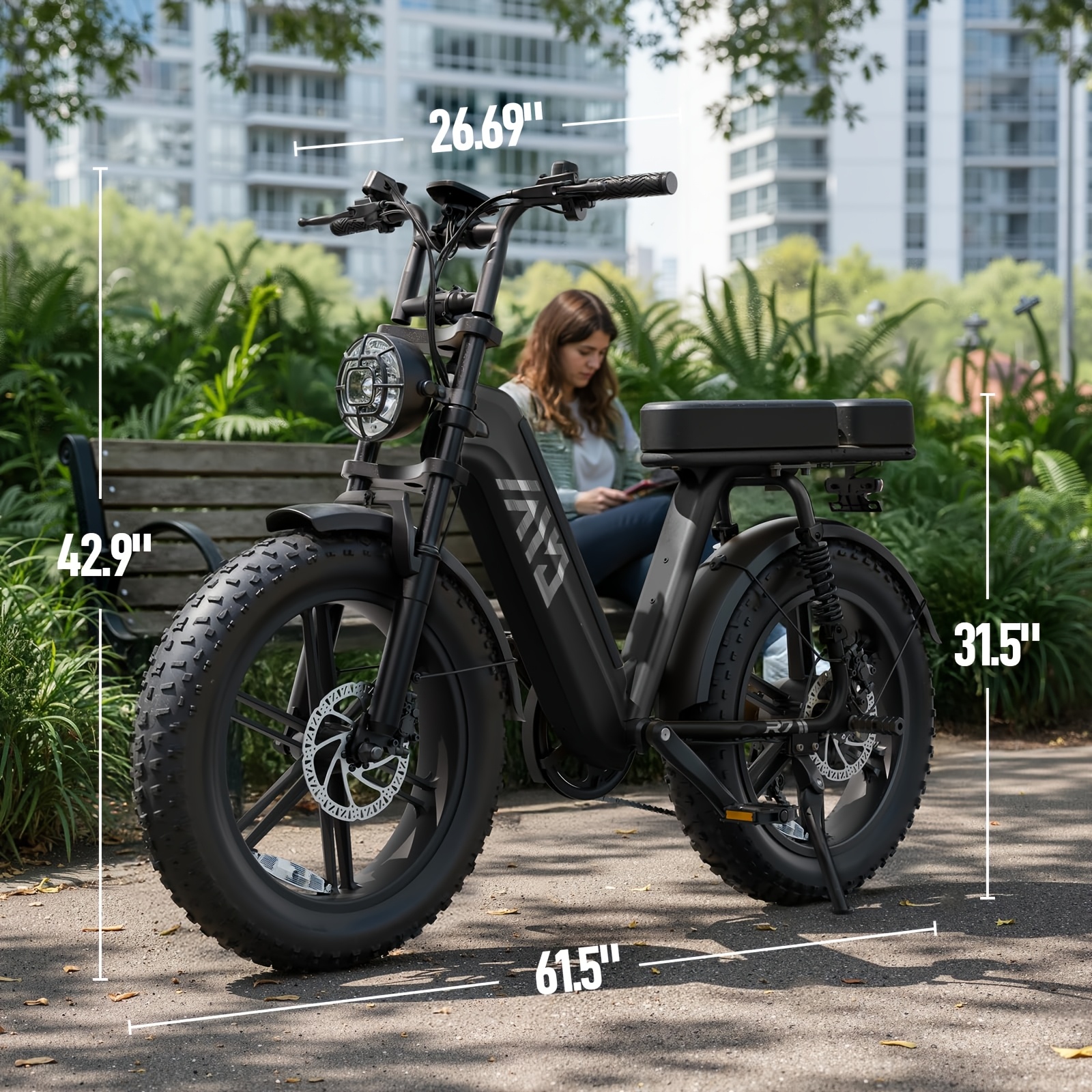 tst electric bike for adults 749w   motor ebike with 48v 15ah built in battery 60 miles range 27 9 mph electric bike 20 fat tire e bike with  