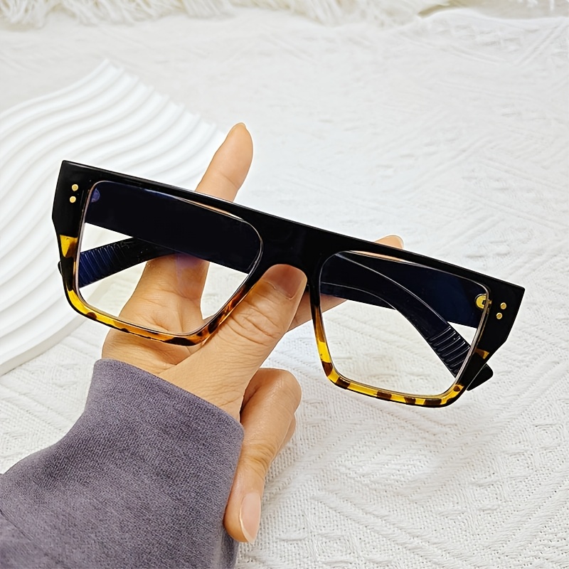 Large Square-Frame Reading Glasses for Middle-Aged and Elderly