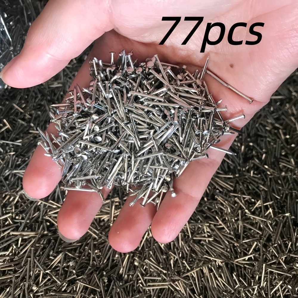 TEMU 77 petits clous. Clous de 2 cm. Clous à tapis. Accessoires de quincaillerie à , clous pour cadres photo, mini clous pour bricolage