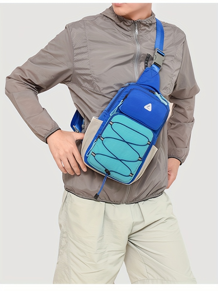 Sac Bandoulière Anti-Vol VIESEN Sac de poitrine tendance anti-vol multi-usage pour hommes et femmes, sac de voyage sportif à une épaule ou croisé, sac à dos léger et petit