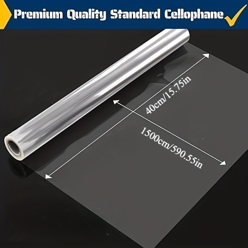 Transparent Cellophane Packaging, Cellophane Packaging Rolls Are Used For Christmas Gift Bouquets And Flower Packaging, Transparent Plastic Packaging, And Easter Gift Packaging