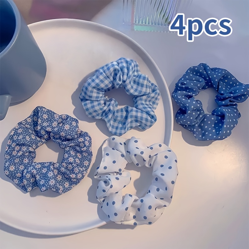 TEMU 4pcs de petits, frais et faciles à installer, bandeaux pour cheveux de tête d' grêle, adaptés à un usage , peuvent être attachés chignon ou une