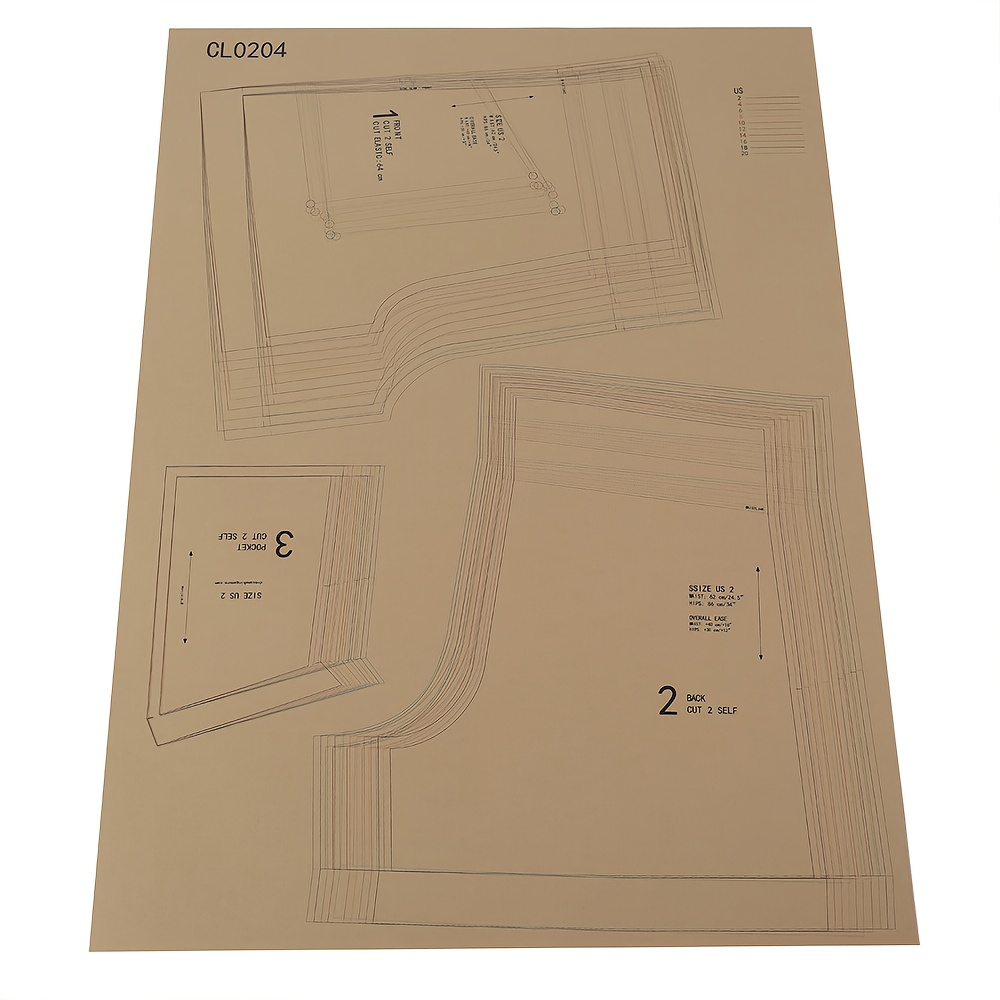 TEMU Women's High Waist Wide Leg Shorts Sewing - 1:1 Scale Tutorial Suitable For Beginners, 10 Sizes Xs-3xl With Paper For Diy Apparel Making &