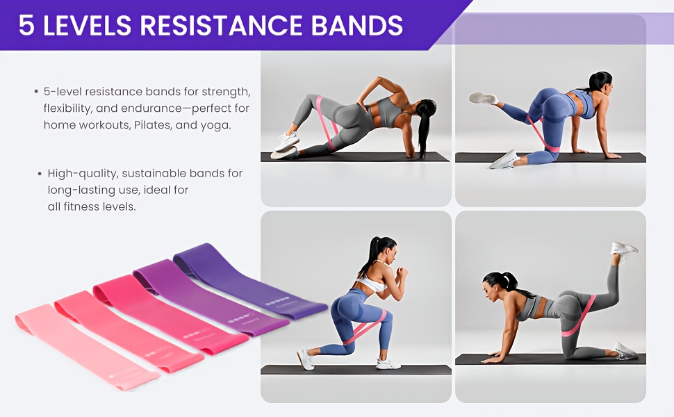 Set of 13 Purple Pilates And Yoga Tools | Professional Training Package | Enhances Core Strength And Flexibility | Home Workout Gear, Yoga Kits for Women, Pilates Equipment for Home Use.