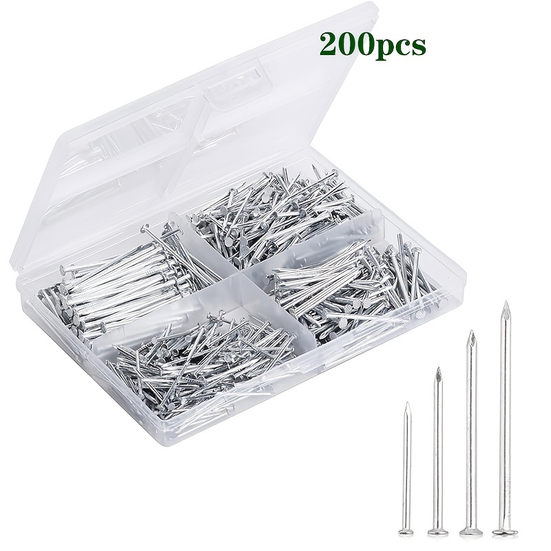 

200pcs Hanging Nail Combination Nail With Tool Kit, Nail, Specification Wooden Nail, Picture Frame Nail