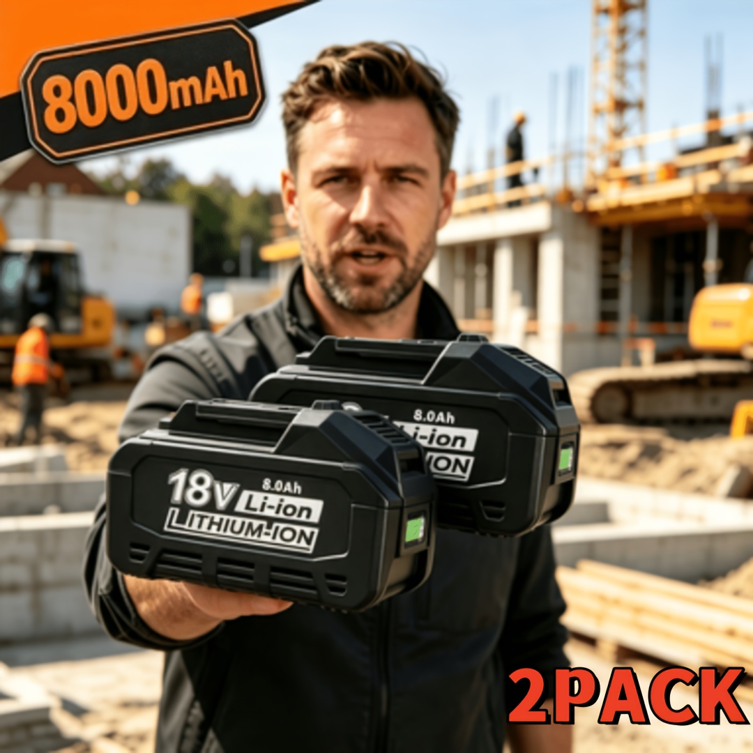 TEMU 2-pack 18v 8000mah Bl1860b Battery Replacement For Makita 18v Batteries Bl1830b Bl1850b Bl1840b Bl1815b Cordless Tools