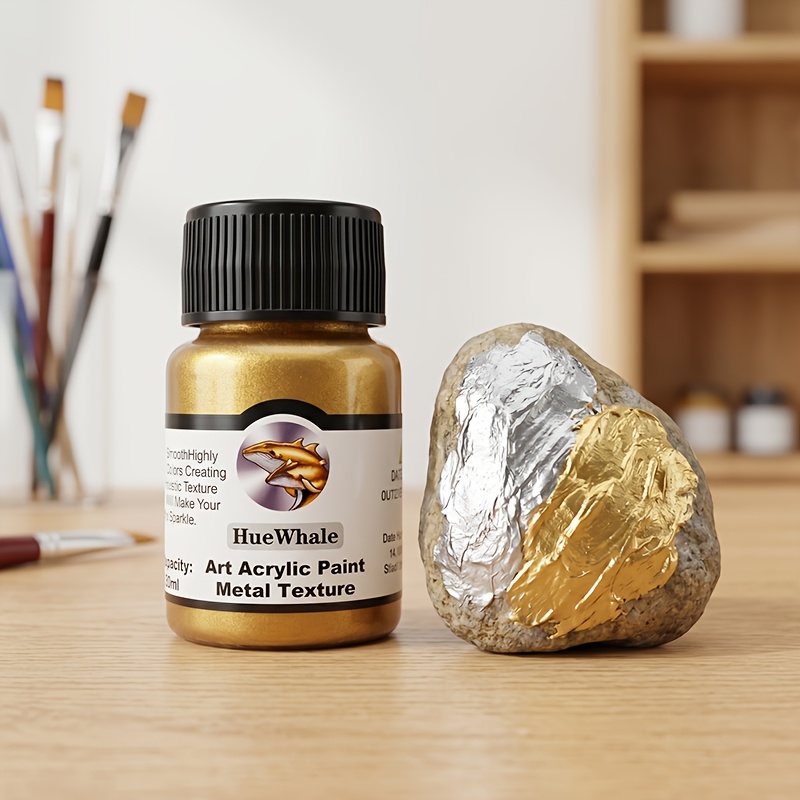 30Ml Metal Acrylic Paint Set - Retro Style
