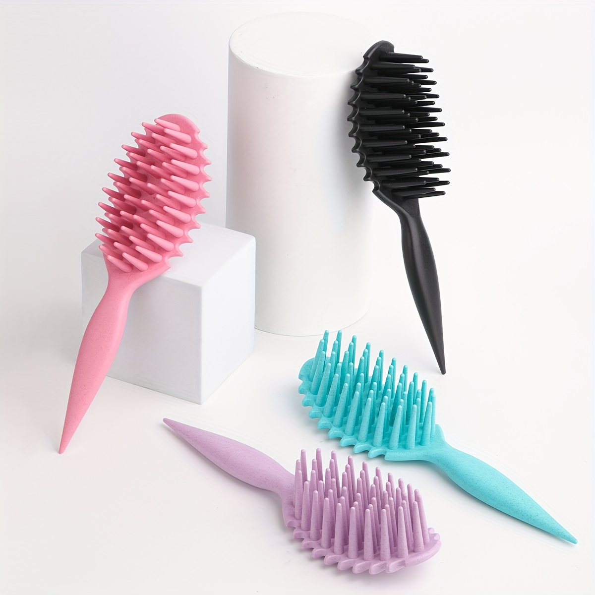 Cepillo Desenredante Neptuno con Mango de PP, con Púas Largas de Nylon y Propiedades Anti-Estáticas, Ideal para Masaje del Cuero Cabelludo y Cuidado del Cabello. Apto para Todo Tipo de Cabello, Incluyendo el Cabello Largo, Corto y Enredado, para Hombres y Mujeres