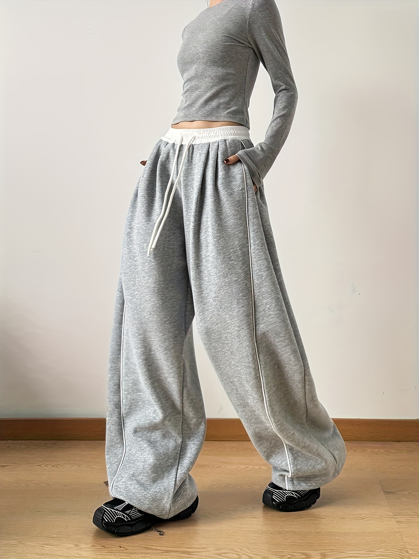 Pantalones Anchos Amazon Pantalon Deporte Mujer Pantalones De