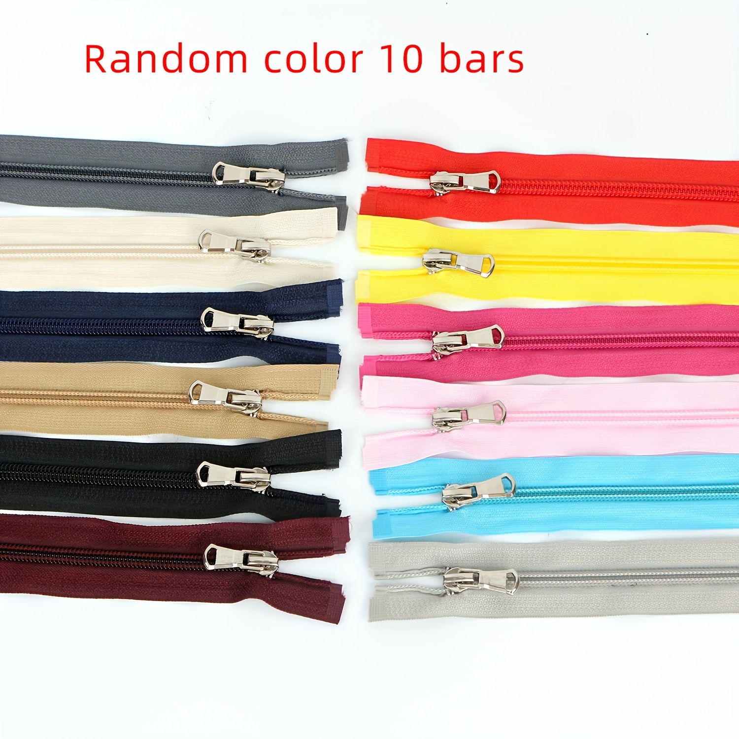 10pcs Separating Jacket Zippers For Sewing Coat Jacket Zipper