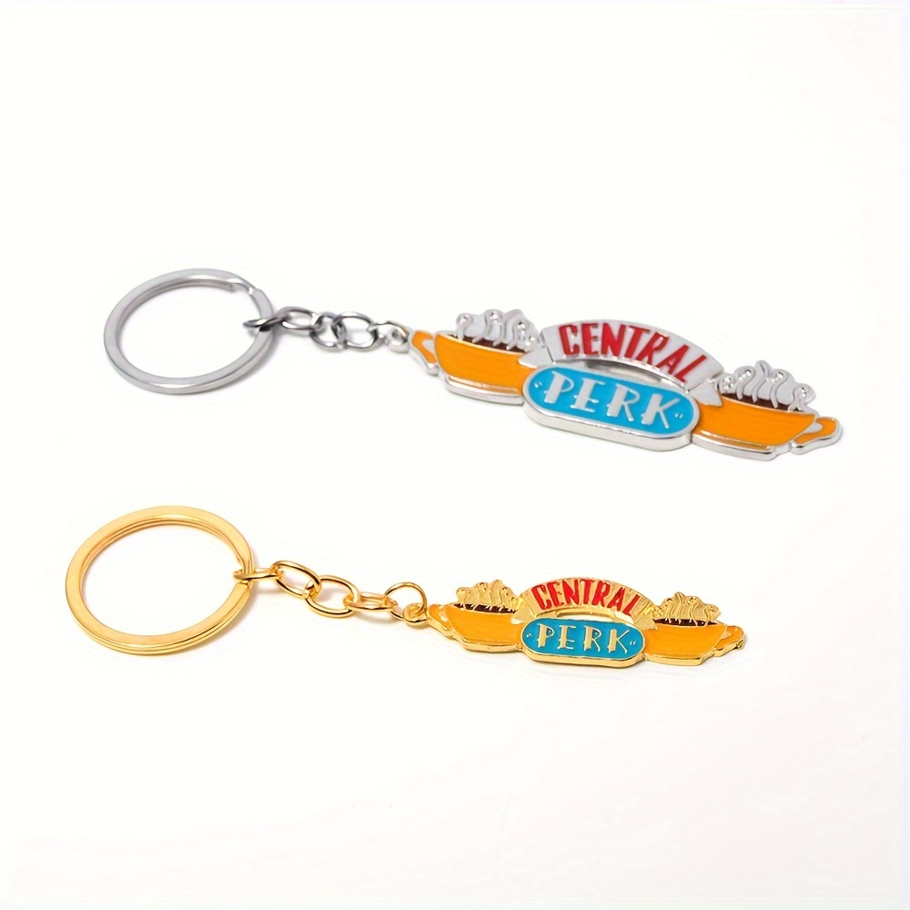 

Perk Friends Keychain - , Orange Zinc Alloy, Pure Metal, Non-braided, - Ideal For Travel Souvenir And Friend Gift (1 Pack)