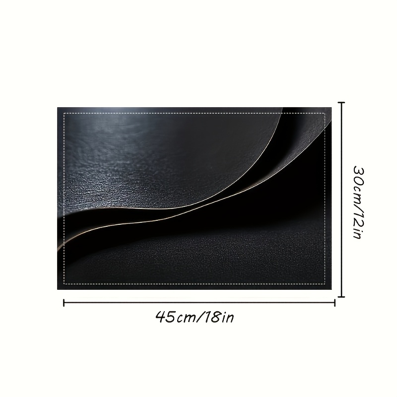 TEMU Set de élégant, bord incurvé, style , convient pour , inclut un dessous de tasse à café et un set de table à la chaleur 12*18 pouces