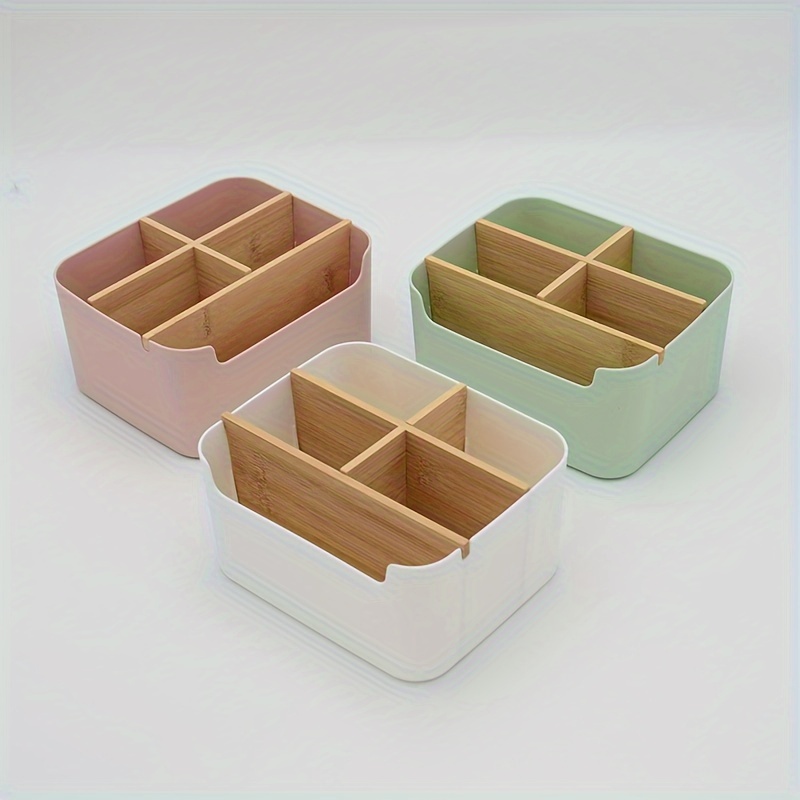 

1pc 5 Compartments Desk Organizer, Organizer Pen , Bathroom Up Box, , Jewelry Box, Desk & Drawer Organizer For