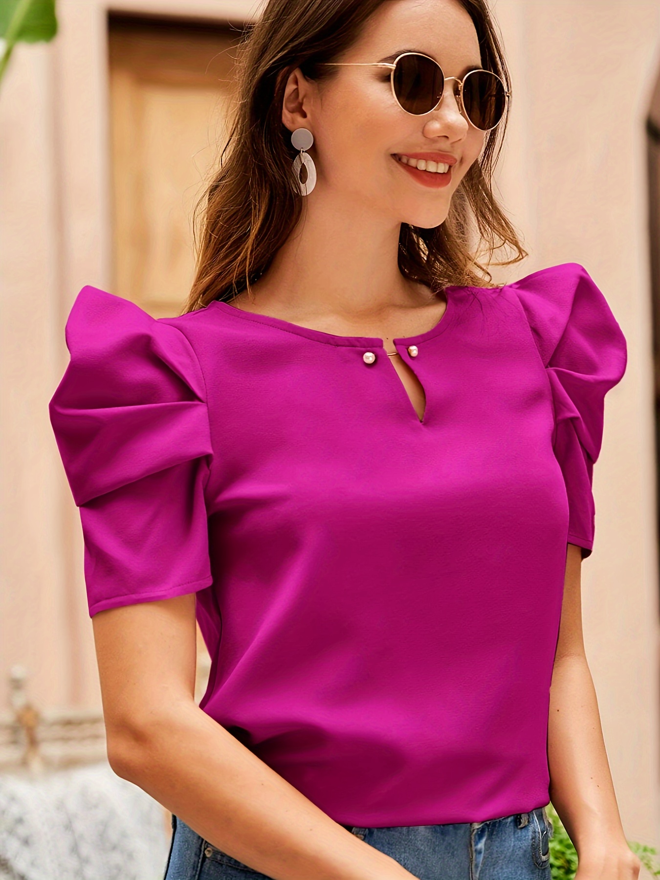 dama elegante estilos de blusones para dama