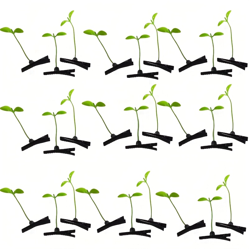 TEMU 27 pinces à cheveux petites pousses de soja, accessoires pour cheveux créatifs mignons et originaux