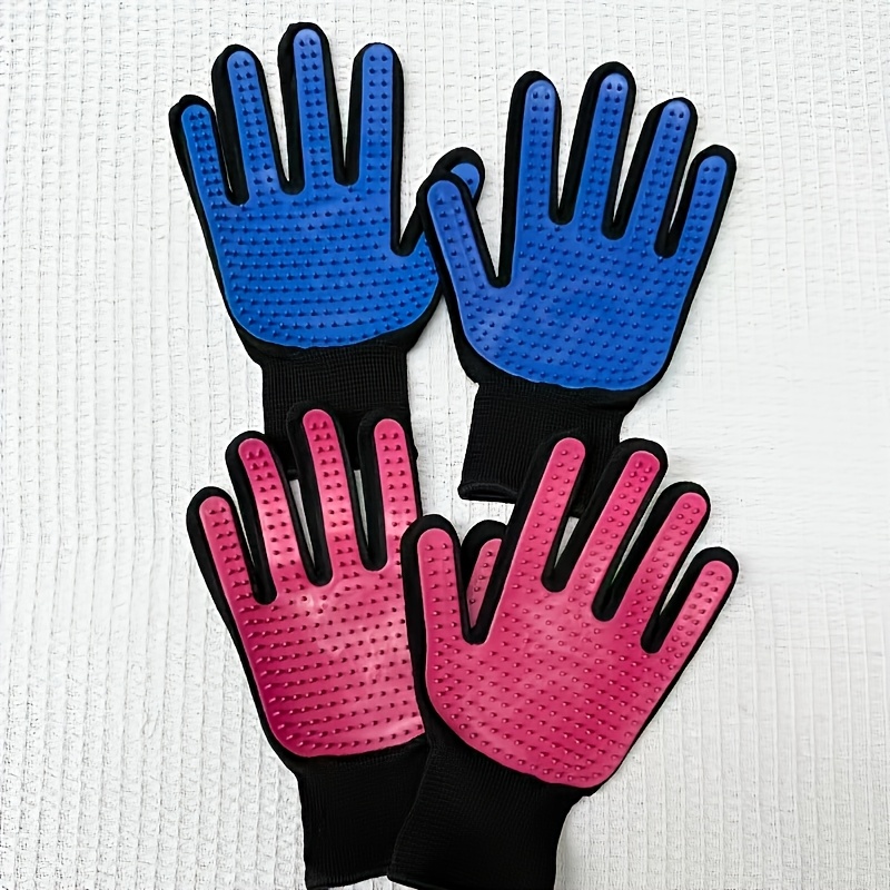 2 4pcs suitable for dogs and cats deshedding gloves pet grooming massage cat   gloves pet hair removal glove brush   grooming gloves cat cleaning and pet hair removal gloves   supplies Product details 3