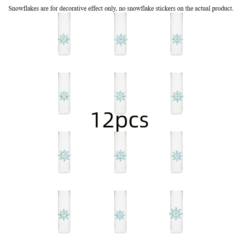 12pcs Plastic Cylindrical Vases, High- Vase Set, Suitable For Parties, Home Decor, Weddings And Baby Showers