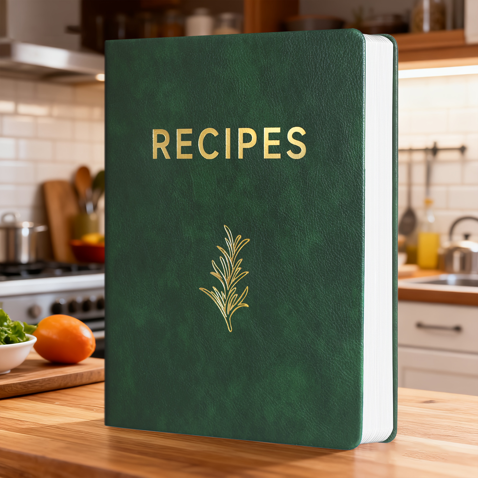 TEMU Recipe Book: Your Personal Cookbook To Record 144 Recipes, Hardcover With Durable Pu Leather Cover, Recipe Book To Your Own Recipes, Recipe Book