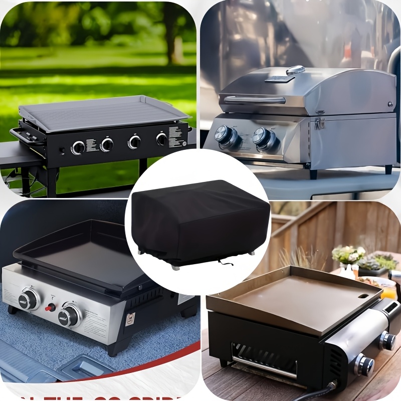 TEMU Portable Grill Cover - Black High-quality 420d Oxford Fabric - Suitable For Grills//blackstone And Other Brands Of Tabletop Grills - Portable