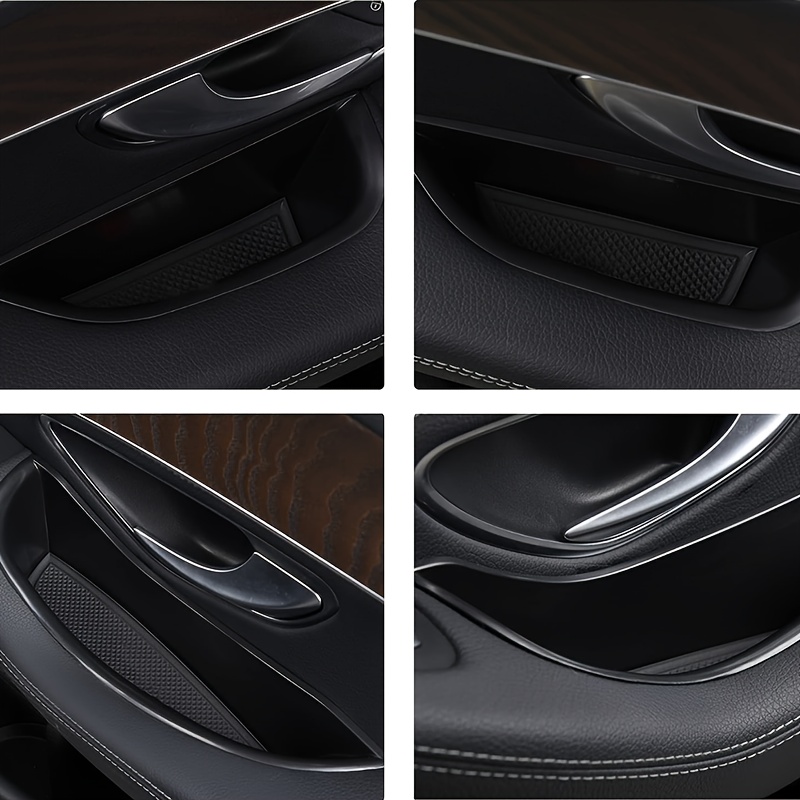 Image of 4pcs For New C Glc Class 2016 2017 2018 X253 C253 W205 C205 Car Door Storage Box Tray Organizer Interior Accessories Lhd