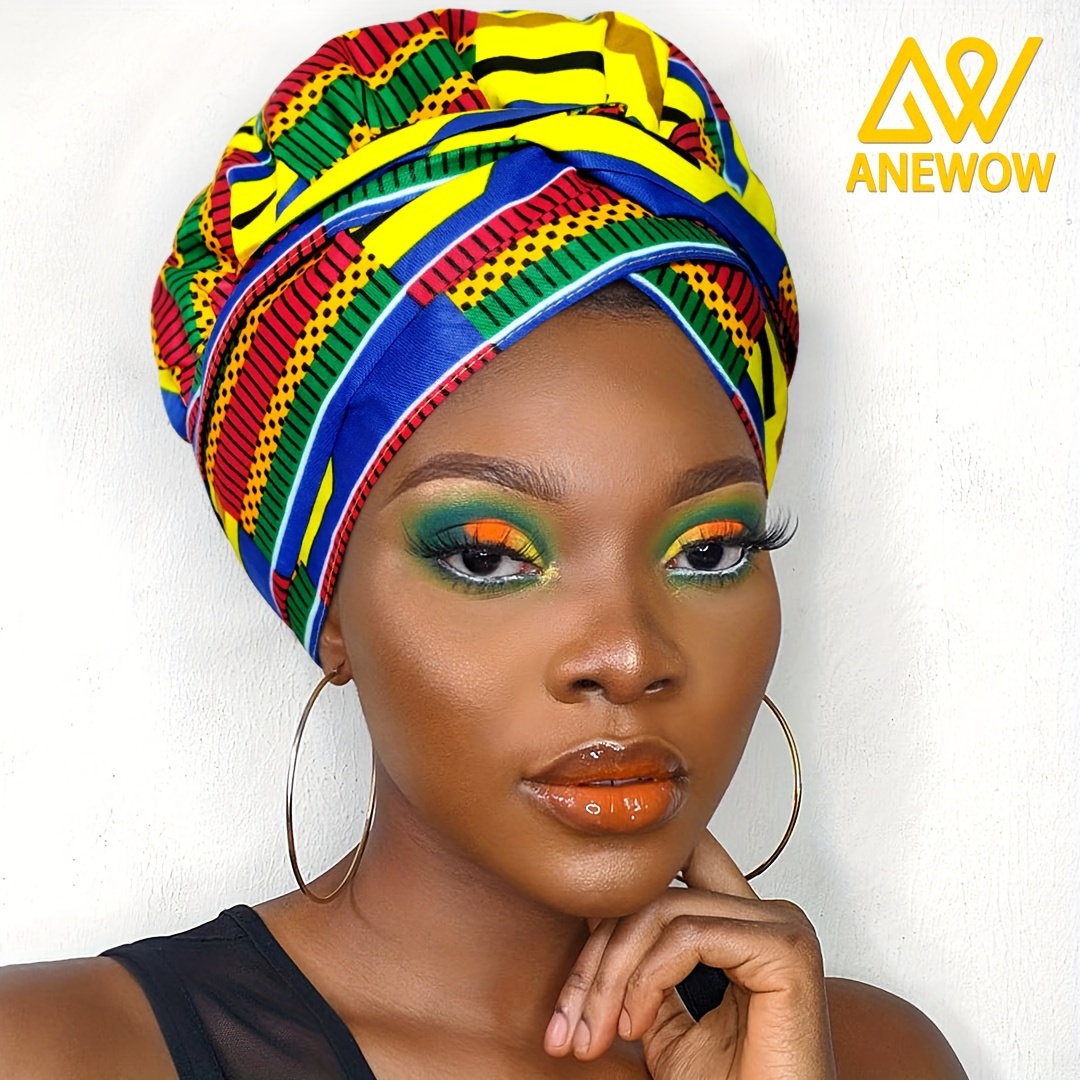 

African Floral Printed Head Wrap Headband In Style With Luxurious Satin Lining Turban Beanie Capheadwear Hats For Women