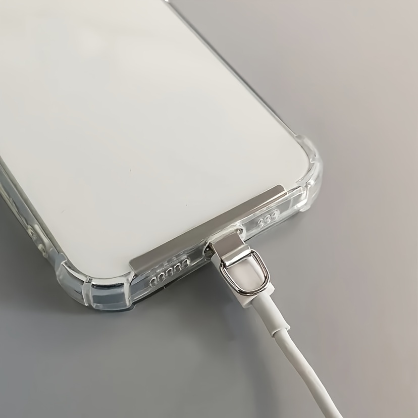 1pc Stainless Steel Lanyard Connector, Mobile Phone Anti-loss Tether Patch Gasket For Phone Case - Durable And Secure Accessory