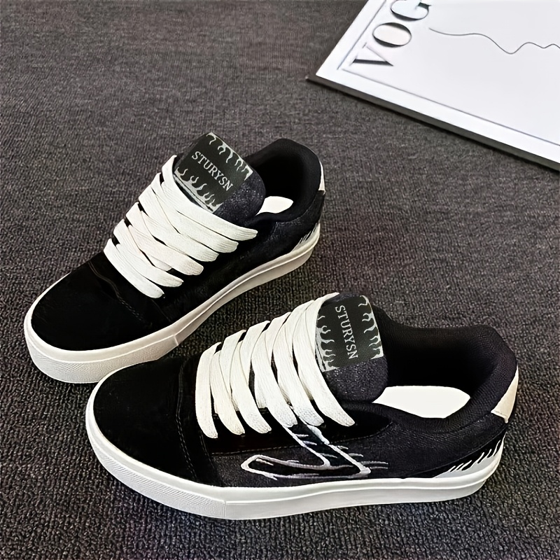 TEMU Women's Casual Sneakers Size Plus Fashion Comfortable Flat Shoes For Daily Wear Trendy Lightweight Running Shoes, Women Shoes