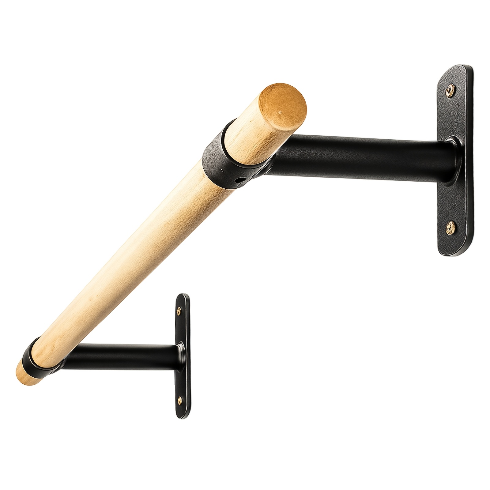 Image of Wall-mounted Pull-up Bar Made Of Wood, Designed For Strength Training For Adults And Teenagers, Ideal For Upper Body Workouts And Calisthenics At For Home