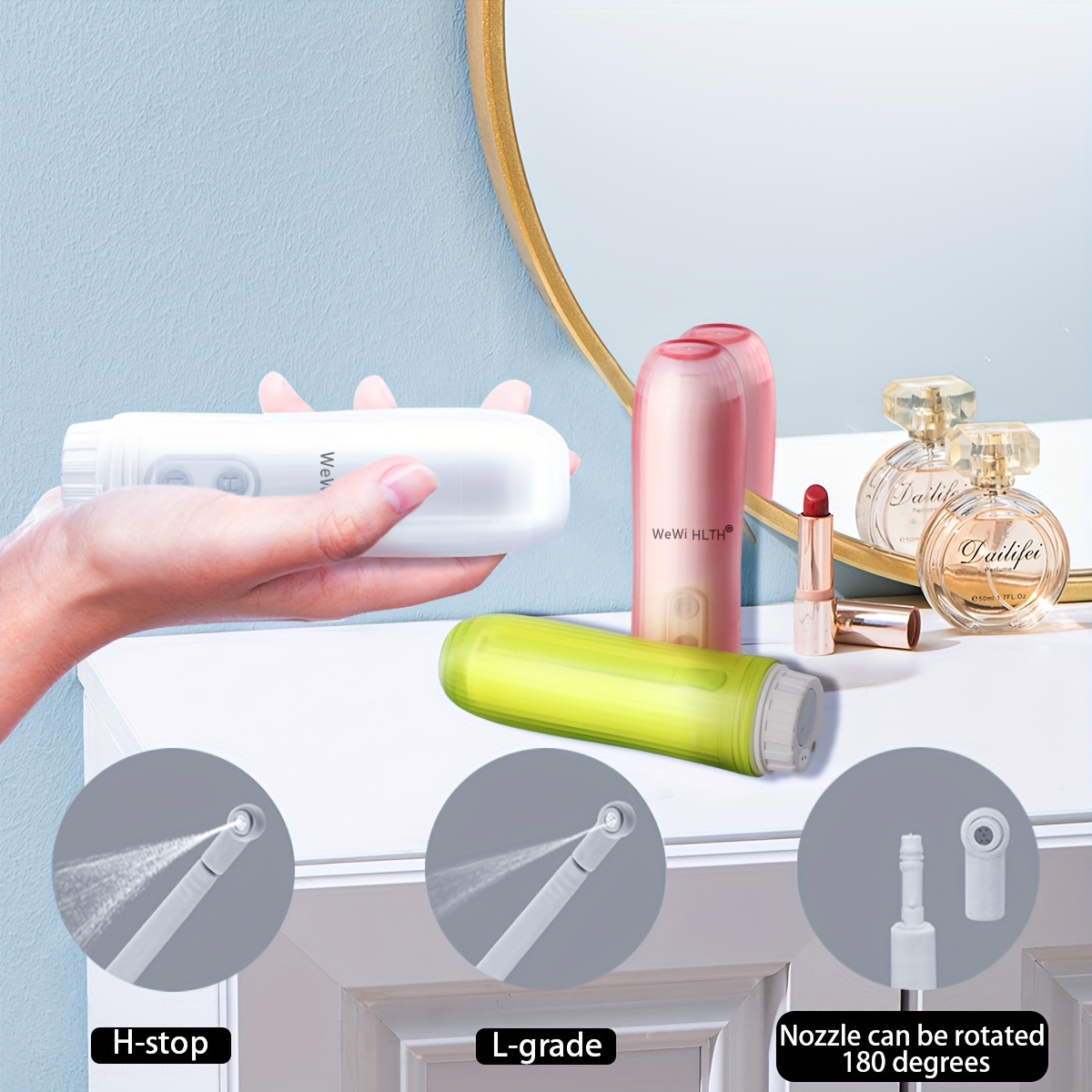 Electric Portable Bidet Mini Folding Handheld Personal Travel Portable Bidet/For Personal Hygiene Cleaning/Soothing Postpartum Care/Perineum And Hemorrhoids Treatment