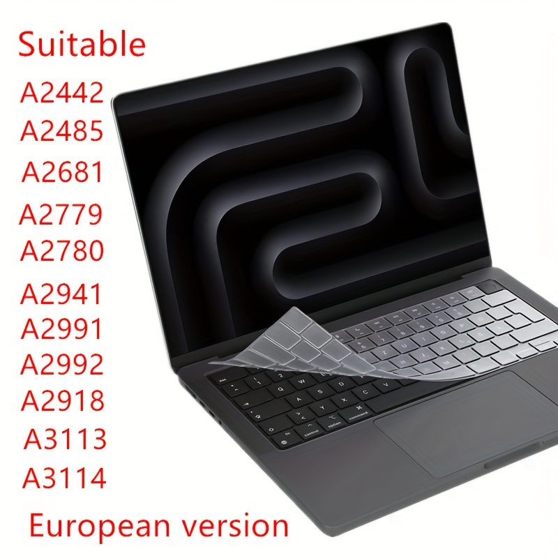 Eur Version Keyboard Film For 14-inch Keyboard Suitable M2 M3 / Air 15" A2941 A3114, M2 M3 / Air 13.6" A2681 A3113, / Pro 14" 16" A2442 A2779 A2918 A2992 A2485 A2780 A2991 M3 M2 /max