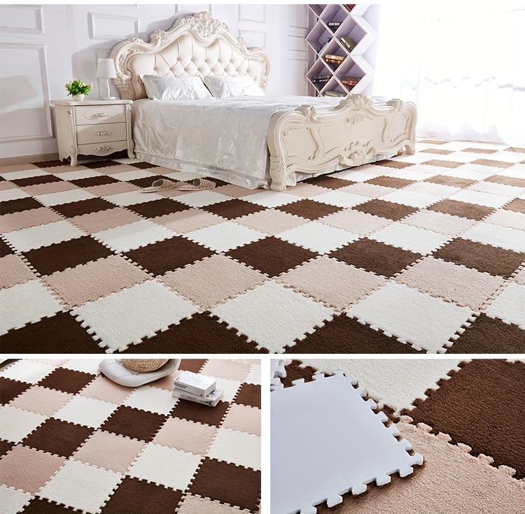 home use spliced carpet bedroom whole floor living room balcony square floor mat bedside dirt resistant washable mat large area entrance bay window large size mat details 9