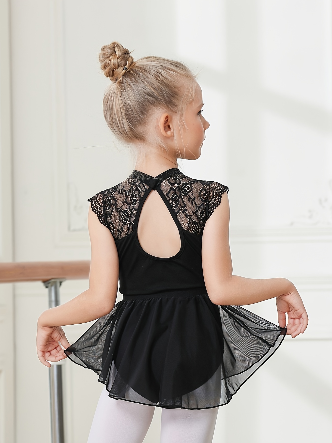 2pcs girls ballet dress dance leotard removable skirt lace - Temu Georgia