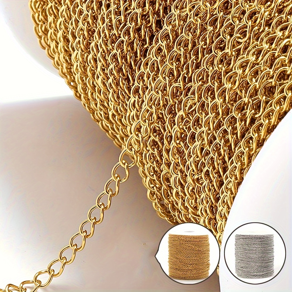 

2-meter Stainless Steel O- - 18k Gold Plated, Making For Necklaces, Bracelets & Bangles