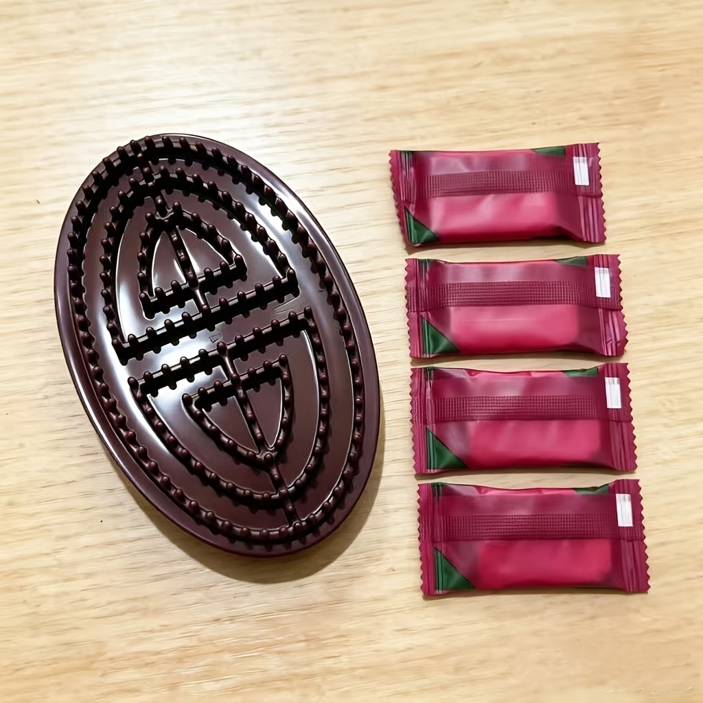 Image of Chakra Massage Brush - Manual Full Body Use, 5pcs Set (1 Massage Brush + 4 Compressed Towels), No Alcohol Needed, No Batteries Required, Dual-sided Design Handheld Massager, Personal Massager
