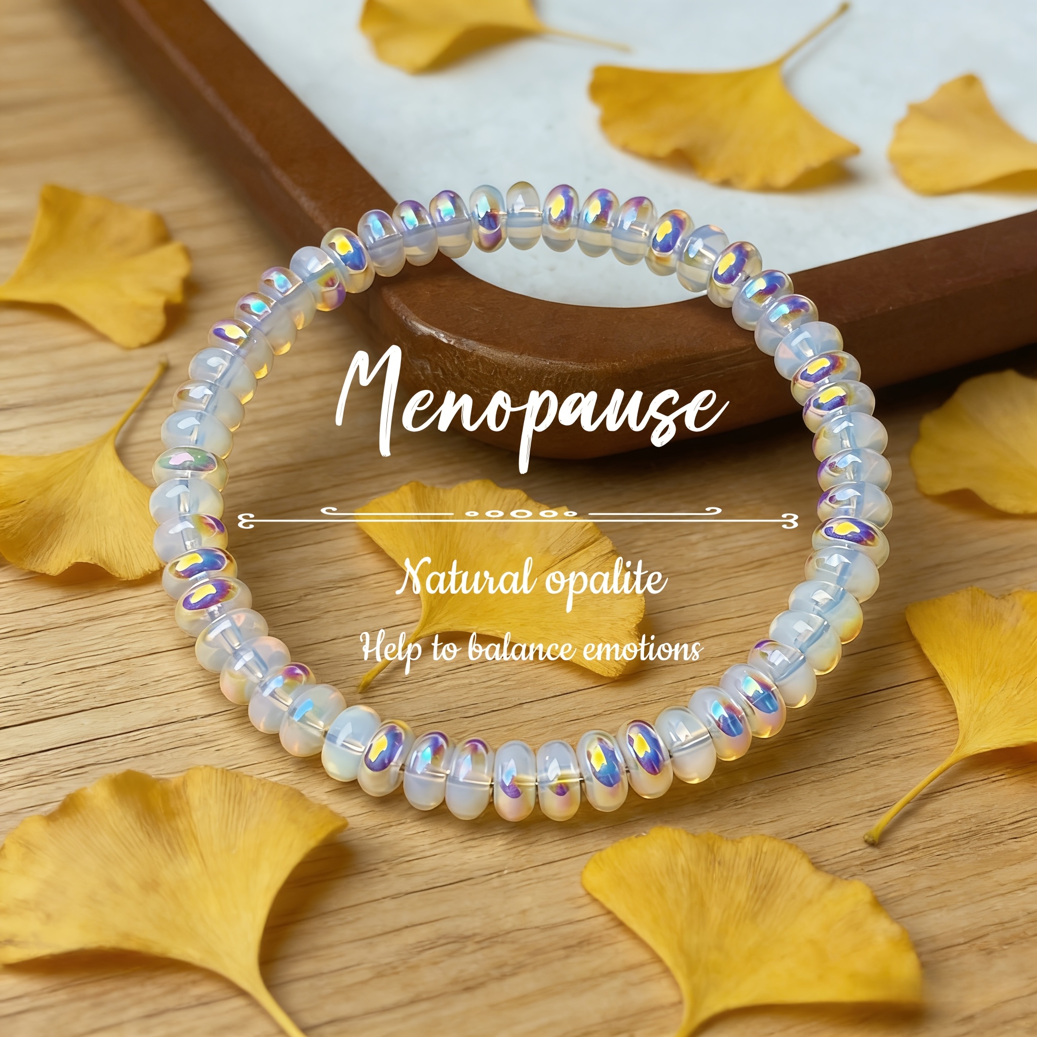 Natural Opal Bracelet, Balance Emotions, Vintage Style Fashion Accessory, Suitable For Yoga Meditation, Handmade Item, Ideal Gift For Meat, Suitable For Daily Wear