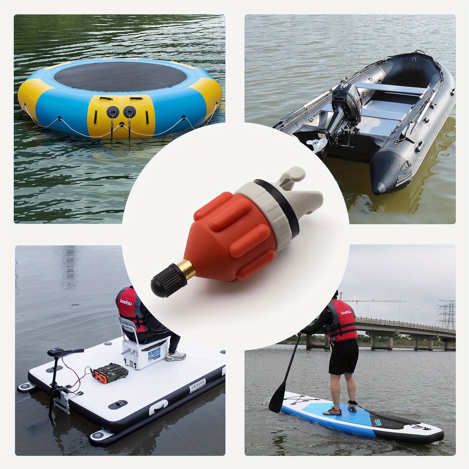 KOETSU Air Valve Adapter Pump Nozzle Converter