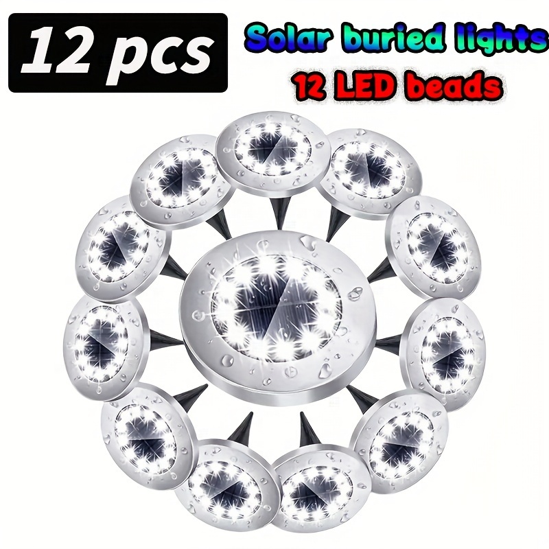 

12 Package Solar Garden Lights, Outdoor Solar Ground Lights, 12 , Underground Lights, Lights For , , Pathway, Patio, Lawn, Outdoor Decoration