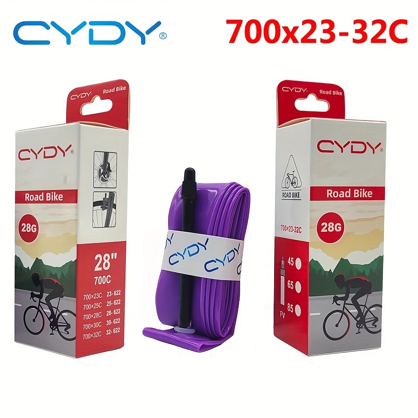 

1pc Cydy Tpu Tube Road Bicycle Inner Tube, 700x23c 25c 28c 32c Cycling Bike Accessories