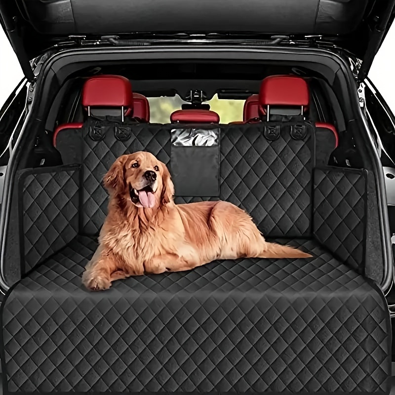 

Pet Car Seat Cover With Storage Bag - Waterproof, Scratch Resistant, And Easy To Clean Fabric Cargo Liner For Suvs And Trucks.